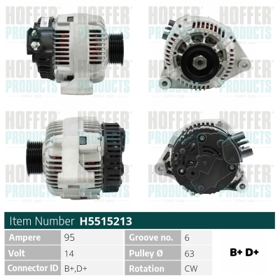 HOFFER Generátor H5515213_HOF