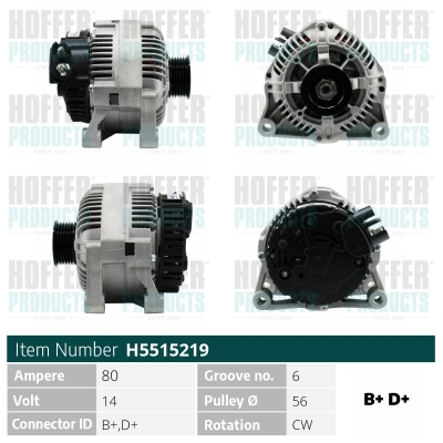 HOFFER Generátor H5515219_HOF