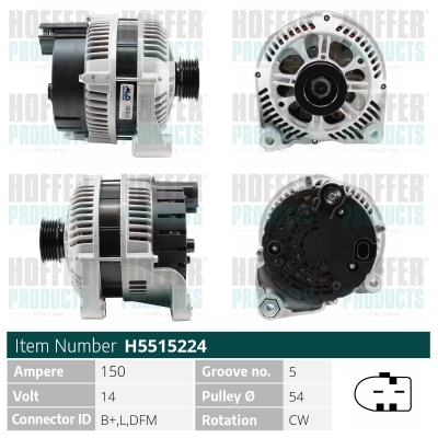 HOFFER Generátor H5515224_HOF