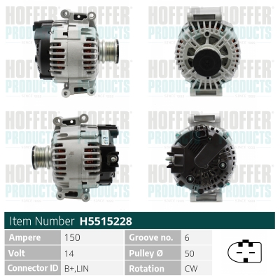 HOFFER Generátor H5515228_HOF