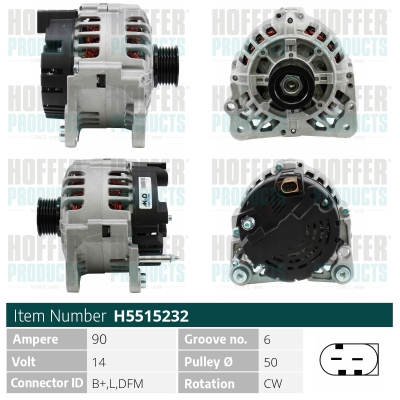 HOFFER Generátor H5515232_HOF