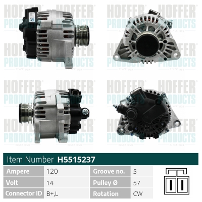 HOFFER Generátor H5515237_HOF