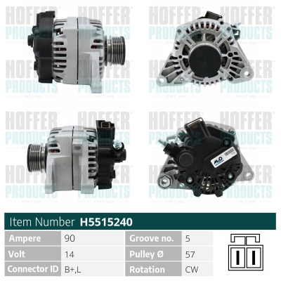 HOFFER Generátor H5515240_HOF