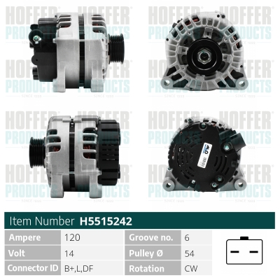 HOFFER Generátor H5515242_HOF