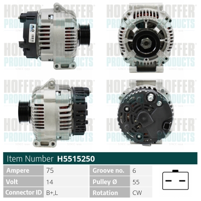 HOFFER Generátor H5515250_HOF