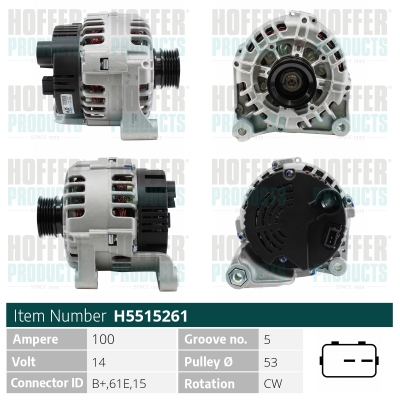 HOFFER Generátor H5515261_HOF