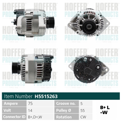 HOFFER Generátor H5515263_HOF