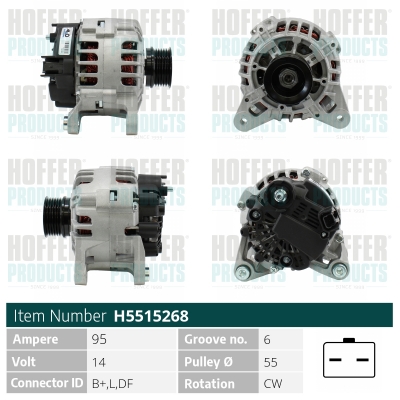 HOFFER Generátor H5515268_HOF