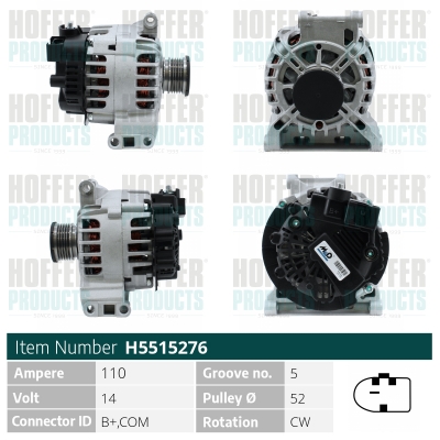 HOFFER Generátor H5515276_HOF