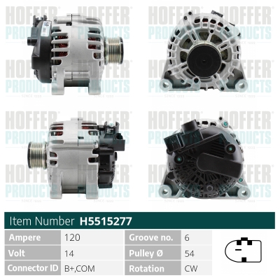 HOFFER Generátor H5515277_HOF