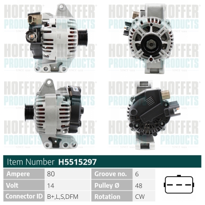 HOFFER Generátor H5515297_HOF