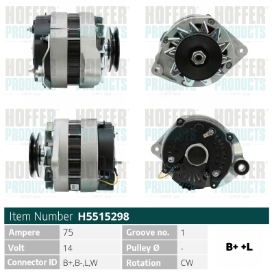 HOFFER Generátor H5515298_HOF