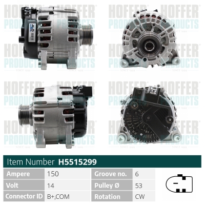 HOFFER Generátor H5515299_HOF