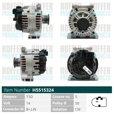 HOFFER Generátor H5515324_HOF