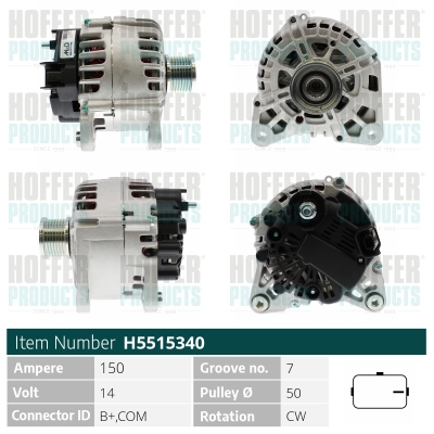 HOFFER Generátor H5515340_HOF