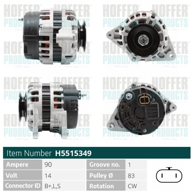 HOFFER Generátor H5515349_HOF