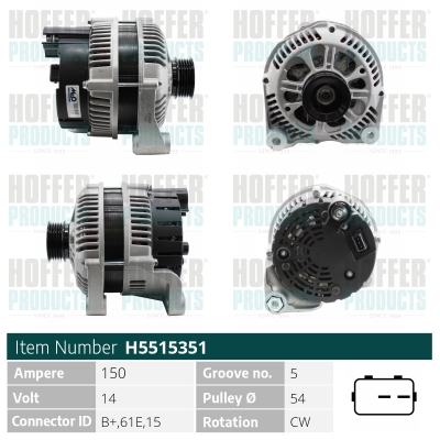 HOFFER Generátor H5515351_HOF