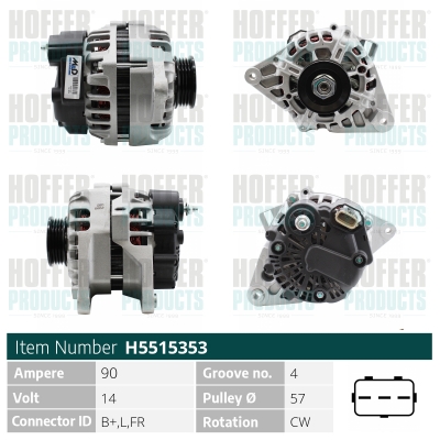 HOFFER Generátor H5515353_HOF