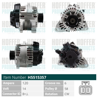 HOFFER Generátor H5515357_HOF