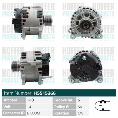 HOFFER Generátor H5515366_HOF