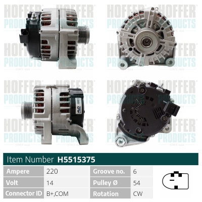 HOFFER Generátor H5515375_HOF