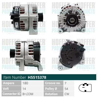 HOFFER Generátor H5515378_HOF