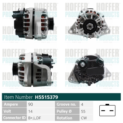 HOFFER Generátor H5515379_HOF