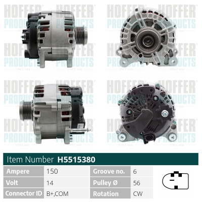 HOFFER Generátor H5515380_HOF