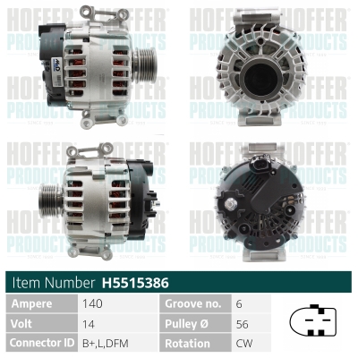 HOFFER Generátor H5515386_HOF