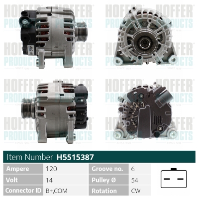 HOFFER Generátor H5515387_HOF