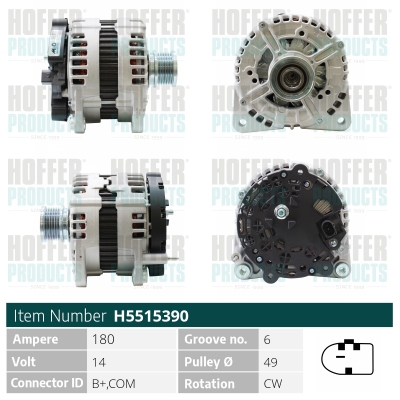 HOFFER Generátor H5515390_HOF