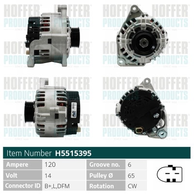 HOFFER Generátor H5515395_HOF