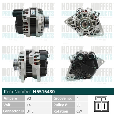 HOFFER Generátor H5515480_HOF