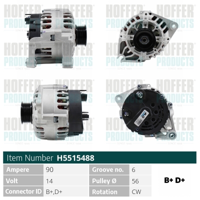 HOFFER Generátor H5515488_HOF