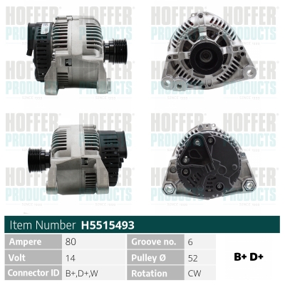 HOFFER Generátor H5515493_HOF