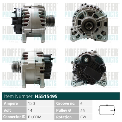 HOFFER Generátor H5515495_HOF