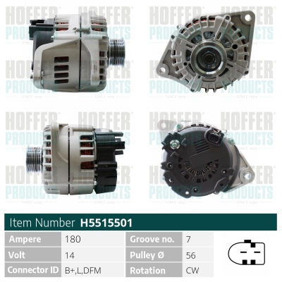 HOFFER Generátor H5515501_HOF