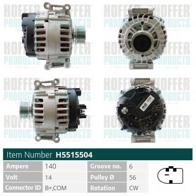 HOFFER Generátor H5515504_HOF