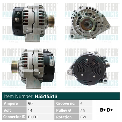 HOFFER Generátor H5515513_HOF