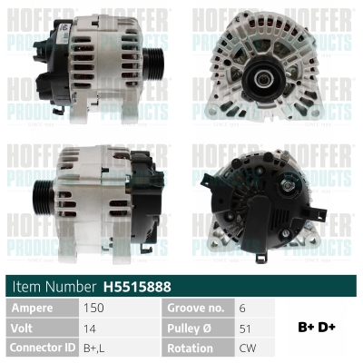 HOFFER Generátor H5515888_HOF