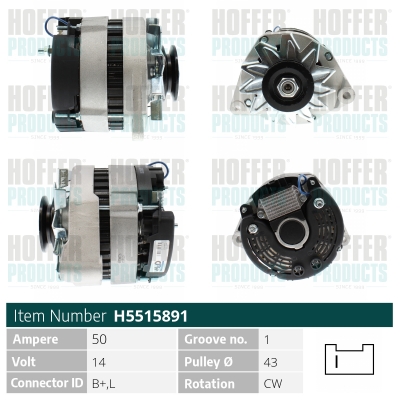 HOFFER Generátor H5515891_HOF