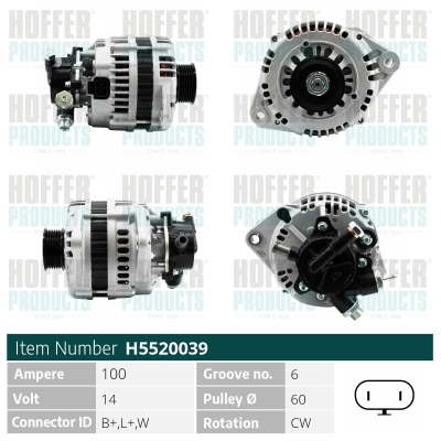 HOFFER Generátor H5520039_HOF