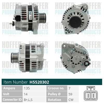 HOFFER Generátor H5520302_HOF