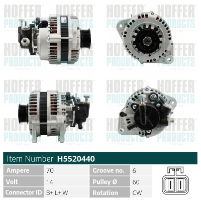 HOFFER Generátor H5520440_HOF