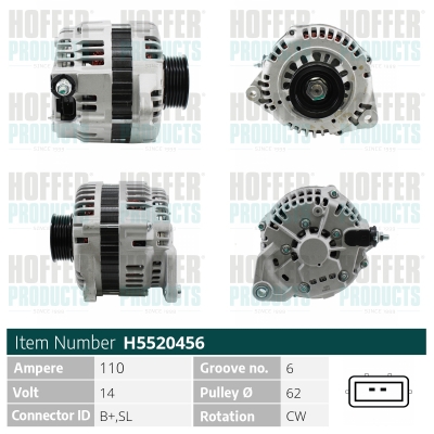 HOFFER Generátor H5520456_HOF