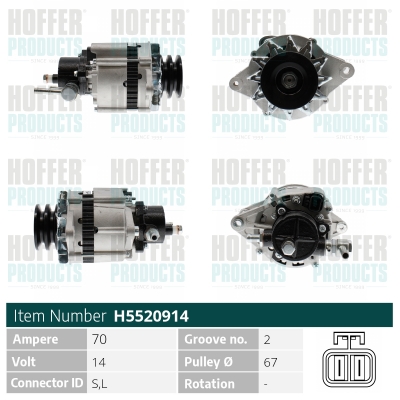 HOFFER Generátor H5520914_HOF