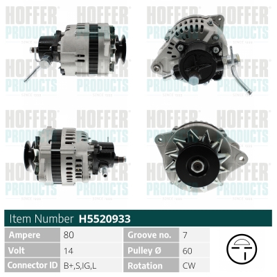 HOFFER Generátor H5520933_HOF