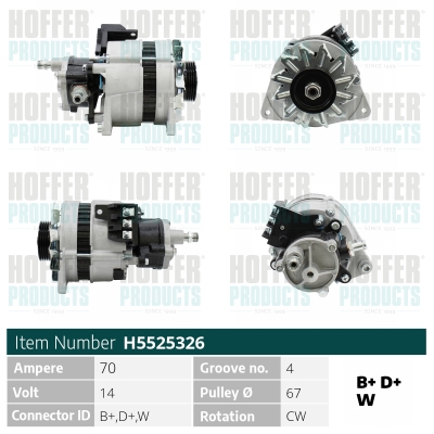 HOFFER Generátor H5525326_HOF