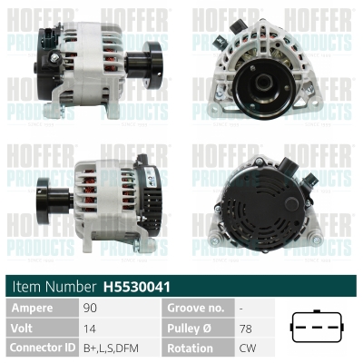 HOFFER Generátor H5530041_HOF