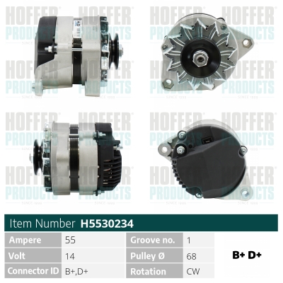 HOFFER Generátor H5530234_HOF